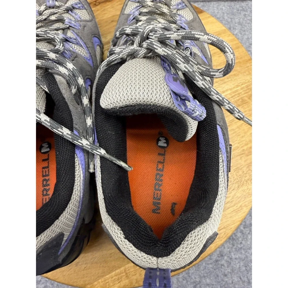 Merrell Women's Taupe and Lavender Hiking Sneakers - Picture 11 of 12